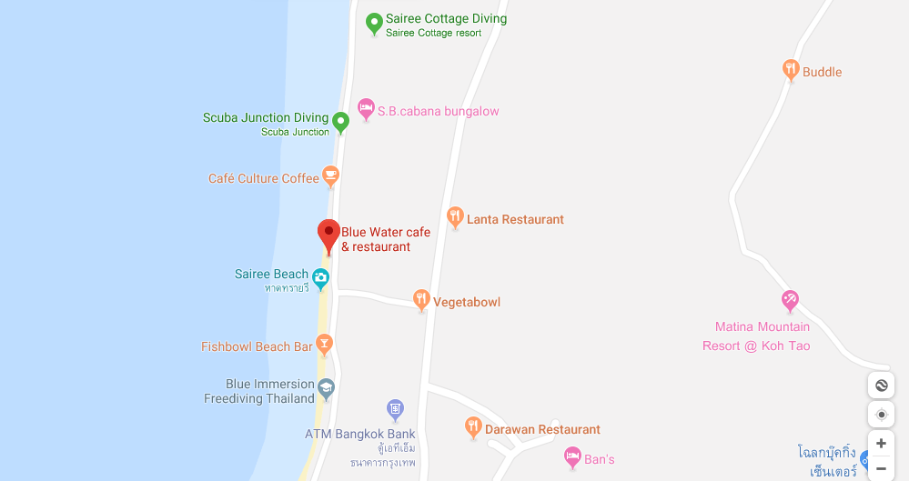 Blue Water Restaurant & Bar Location