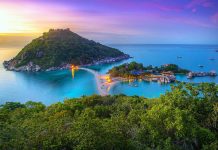 Koh Nangyuan Island by twilight