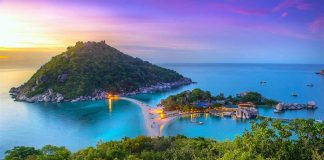 Koh Nangyuan Island by twilight