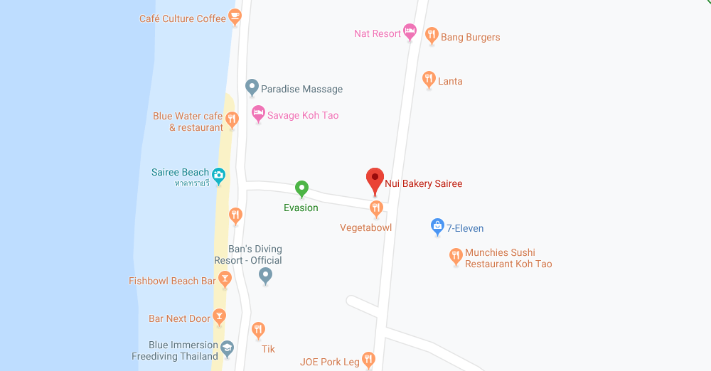 Nui's Bakery & Coffee Shop Sairee Koh Tao