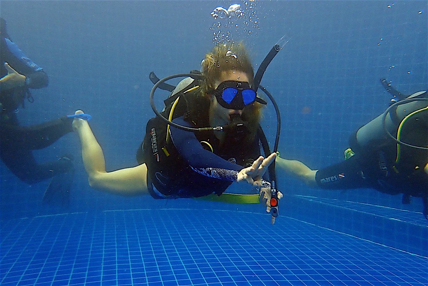 www.thefunkyturtle.com divemaster course koh tao