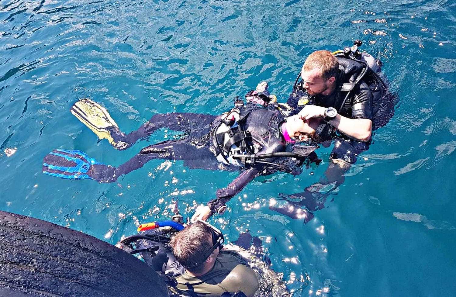 www.thefunkyturtle.com rescue diver exercises koh tao