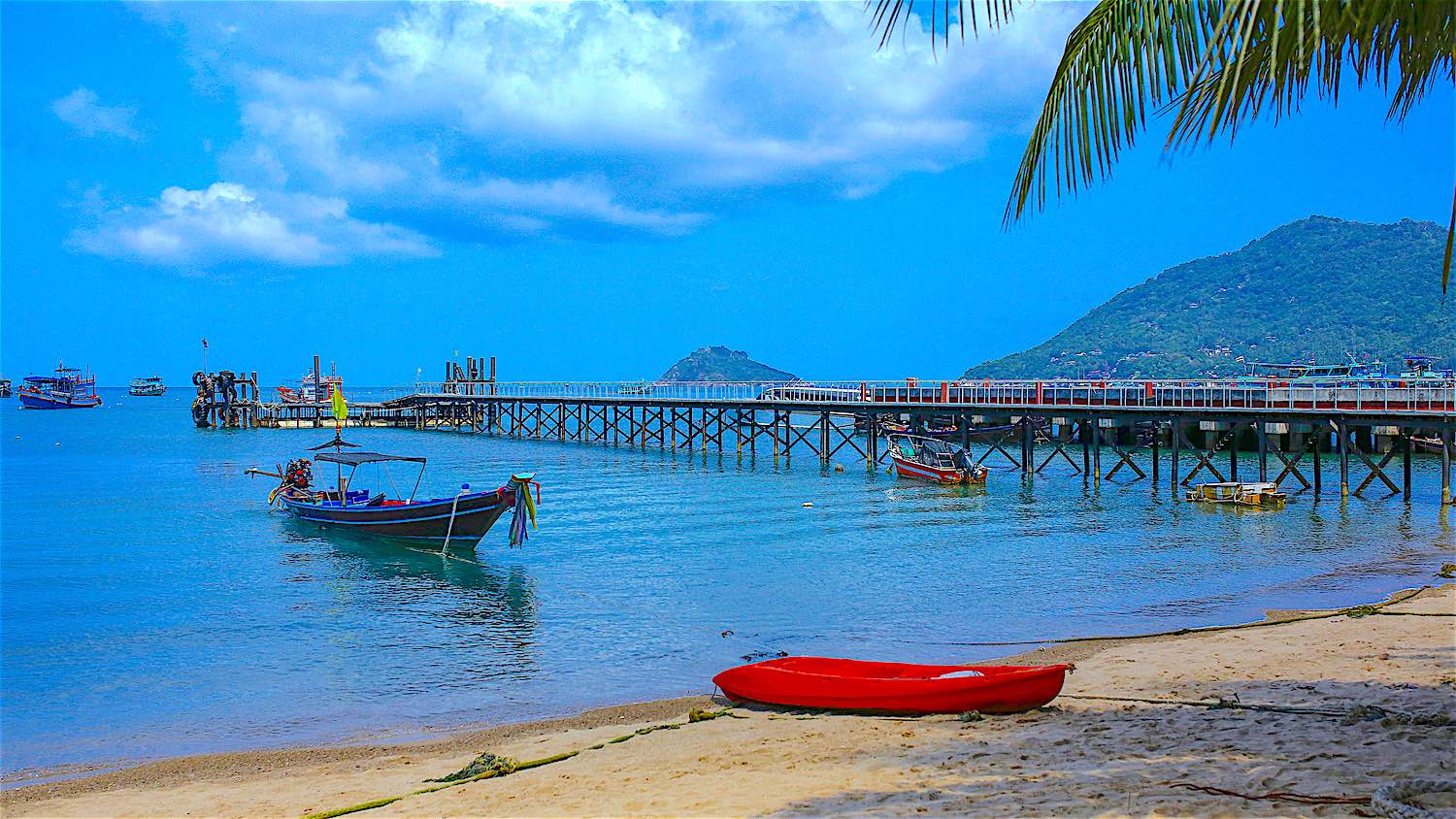 Mae Haad Pier on Koh Tao, Thailand