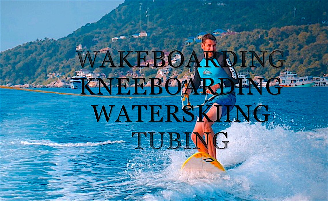 www.thefunkyturtle.com waterskiing on koh tao