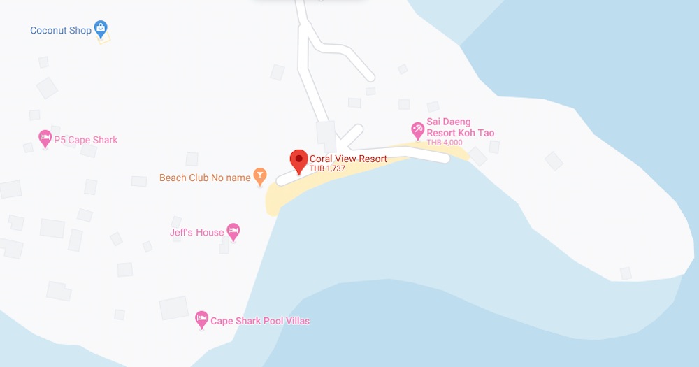 Coral View Resort Koh Tao Location