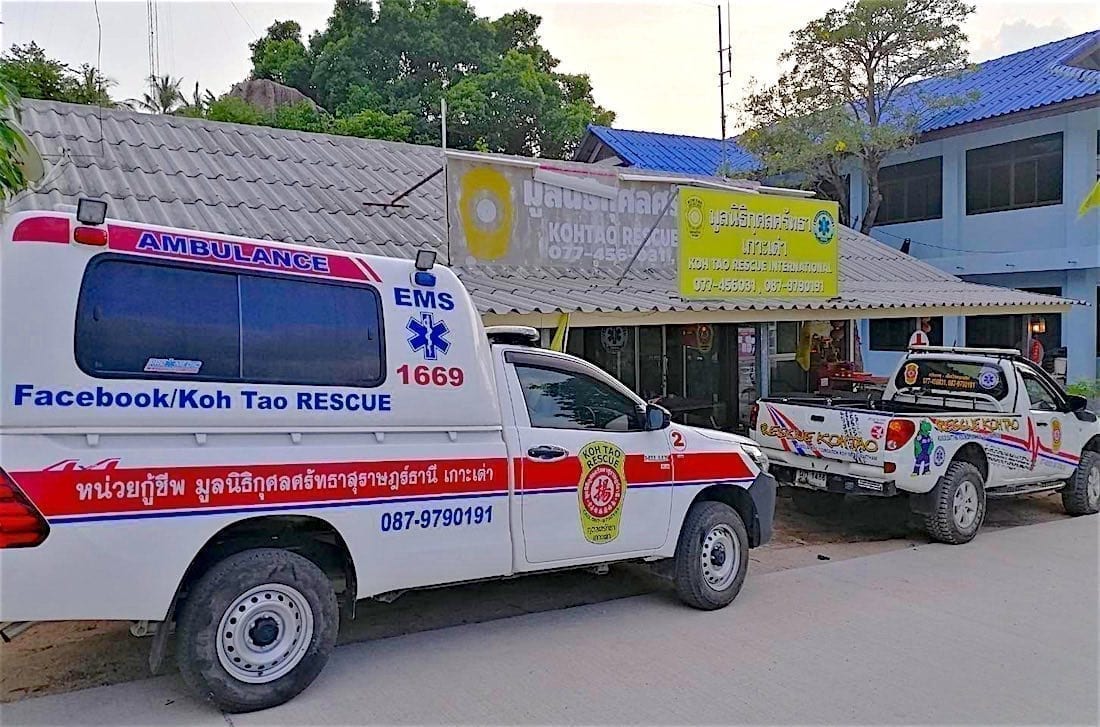 www.thefunkyturtle.com ems emergency rescue on koh tao