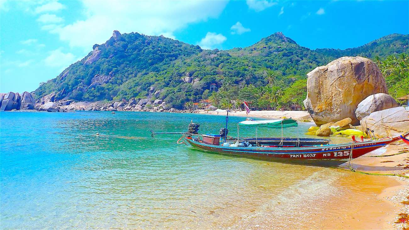 www.thefunkyturtle.com long tail boat tanote beach koh tao