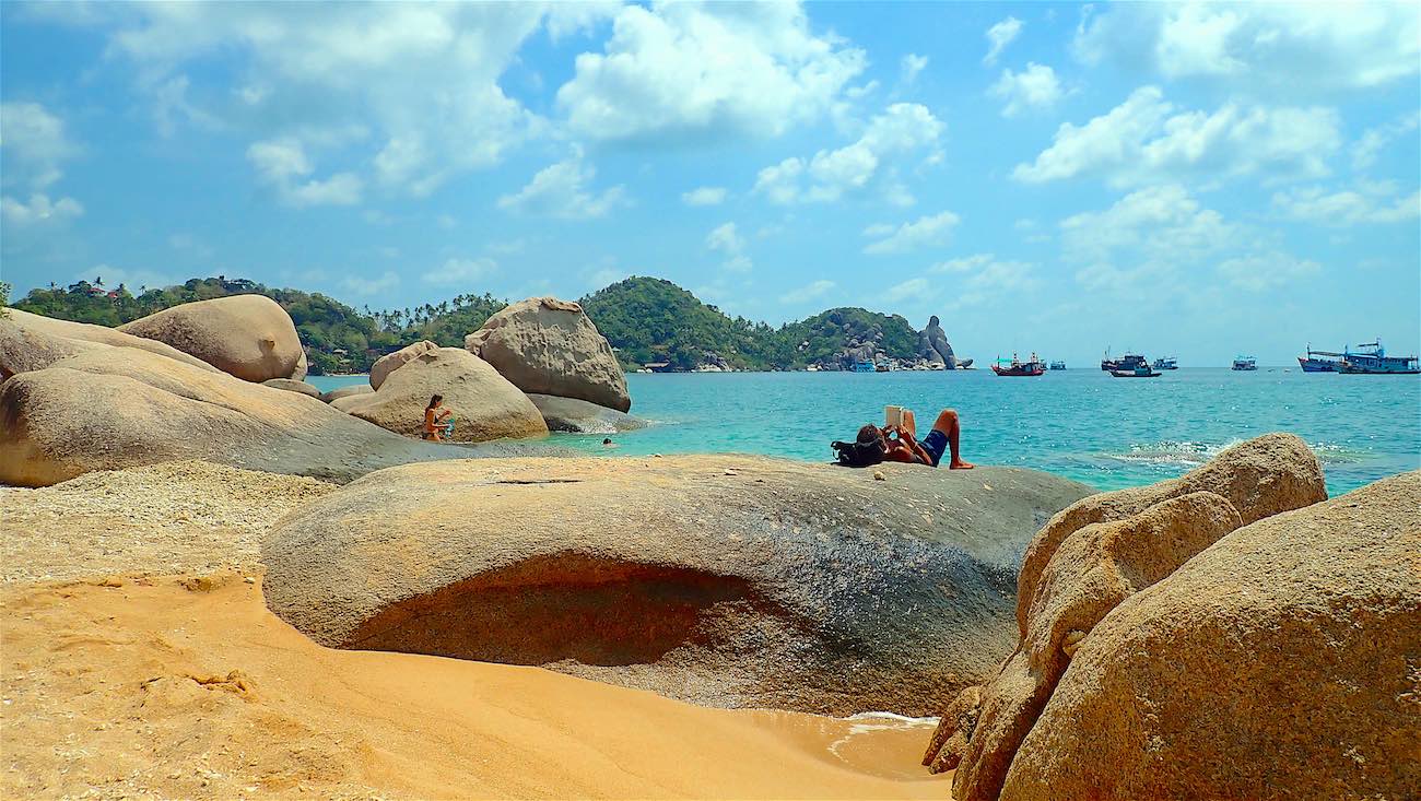 www.thefunkyturtle.com relaxing saan jao beach koh tao