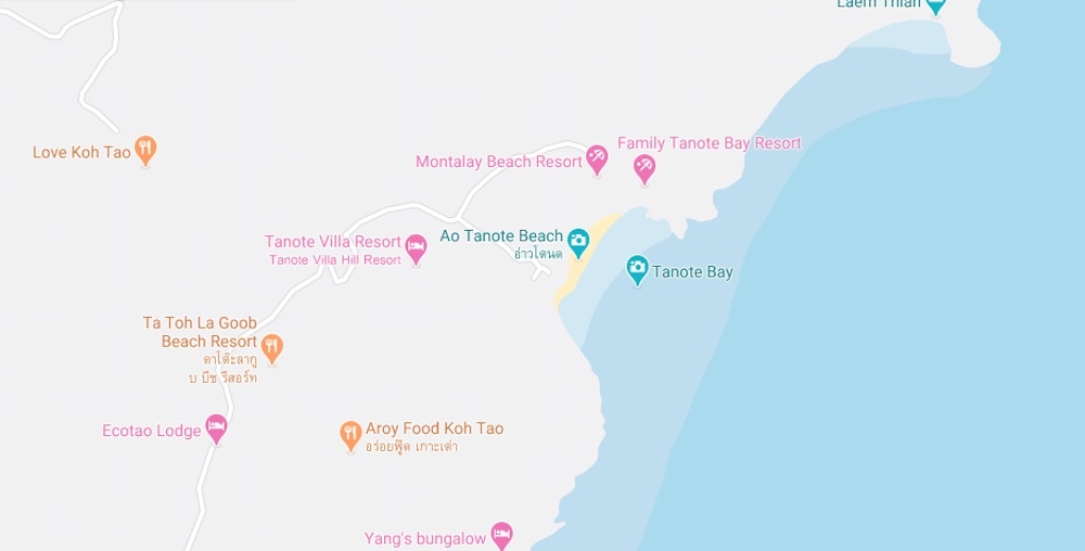 thefunkyturtle.com tanote beach koh tao map location thefunkyturtle.com tanote beach koh tao map location