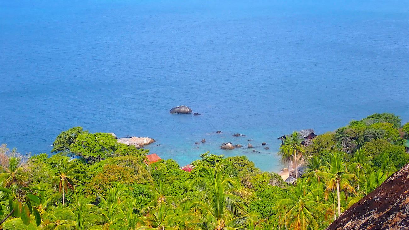 www.thefunkyturtle.com west facing views at sainuan viewpoint koh tao