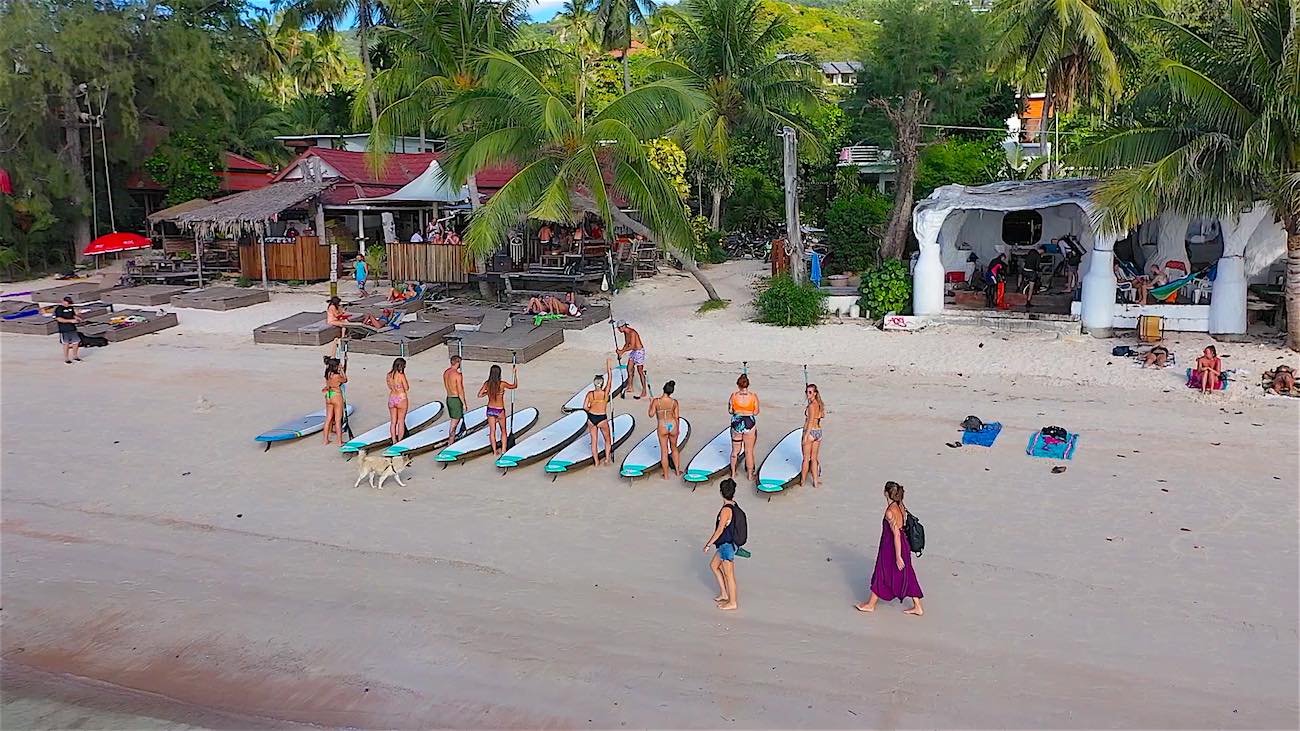 www.thefunkyturtle.com best paddleboarding in sairee beach on koh tao