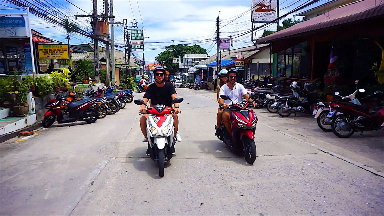 www.thefunkyturtle.com koh tao scooter rental mae haad